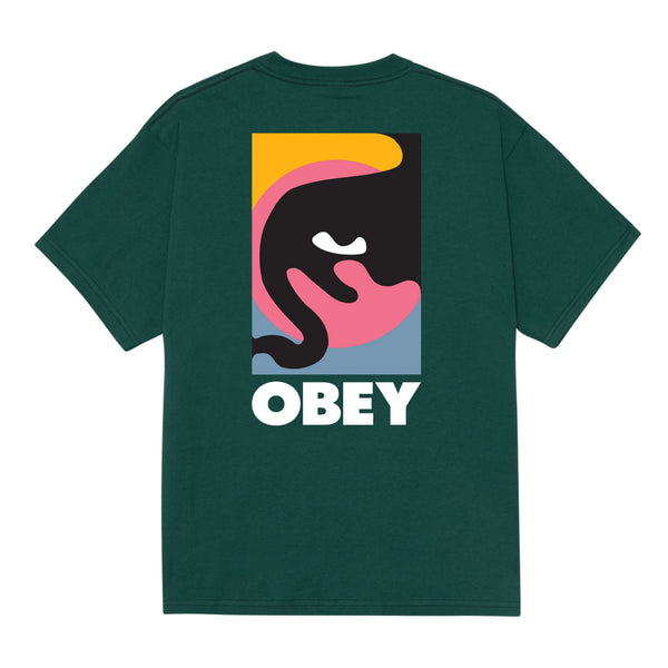 Obey Quarter Icon T-Shirt - Rainforest - Streetart.fr